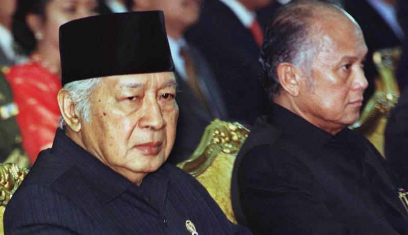 Soeharto dan BJ Habibie (Liputan6.com)