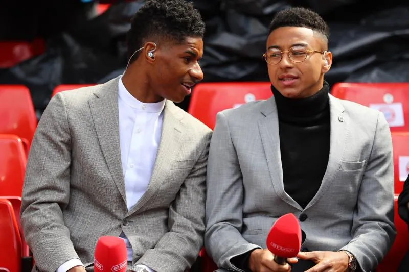 Marcus Rashford dan Jesse Lingard, dua pemain Manchester United yang sedang tampil buruk karena lebih sering mengurusi masalah fesyen (getty)