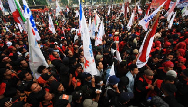 Demonstrasi Buruh (Tempo)