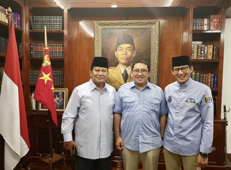 Prabowo Subianto, Fadli Zon, dan Sandiaga Uno (Foto: Istimewa)