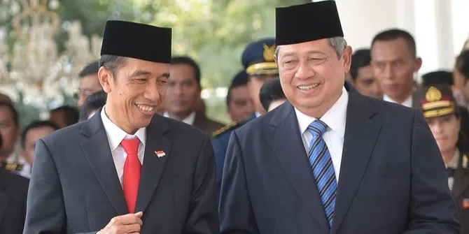 Jokowi dan SBY (Merdeka)