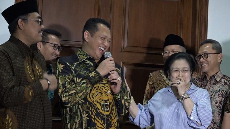 Pimpinan MPR bertemu dengan Megawati (gesuri.id)