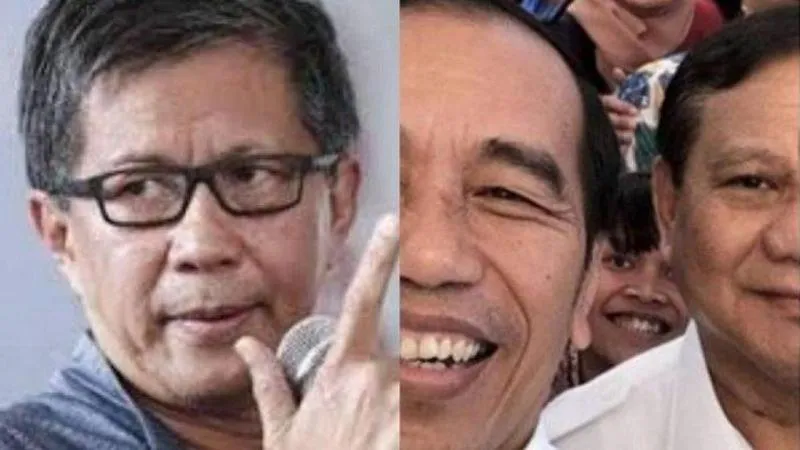 Rocky Gerung, Jokowi, Prabowo. (Rancah).