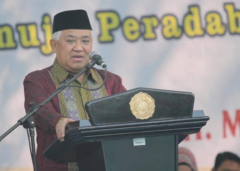 Presidium KAMI  Din Syamsuddin cium niat jahat lawan untuk jelekkan KAMI (sangpencerah.id)