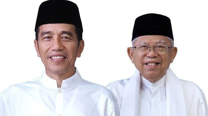 Presiden Joko Widodo dan Wakil Presiden Maruf Amin  (Tribunnews)