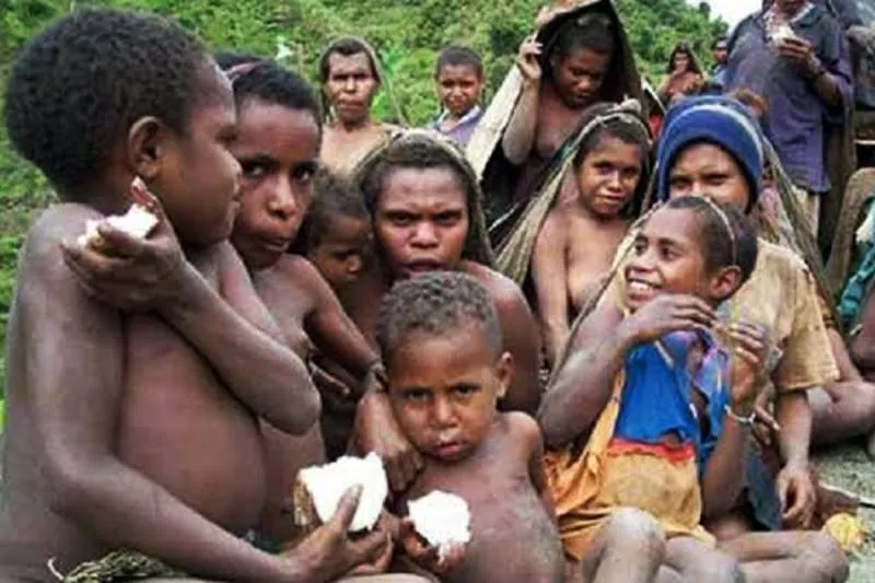 Anak Suku Asmat Papua Mati Kelaparan (Ist)