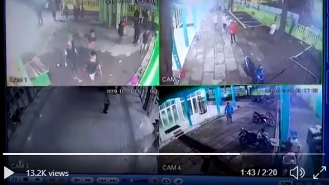 Rekaman CCTV Sekelompok Orang Rusak Masjid di Medan (Gelora.co)