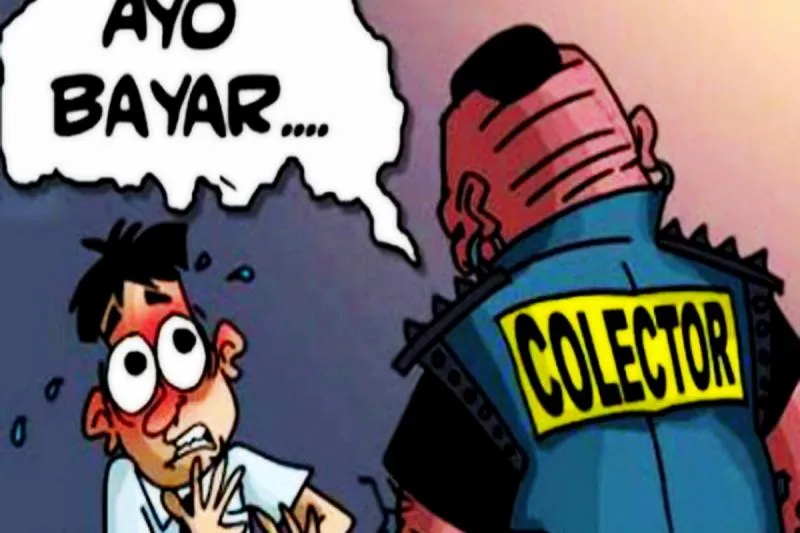 Karikatur Debt Collector/Penagih Utang yang Meresahkan (Ist)