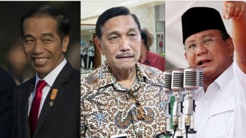 Kolase Presiden Jokowi, Menko Maritim Luhut Binsar Pandjaitan dan Menhan Prabowo Subianto. (suararakyat)