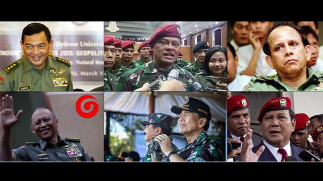 Kolase 6 Jenderal TNI yang Ditolak Masuk AS. (Gelora.co)