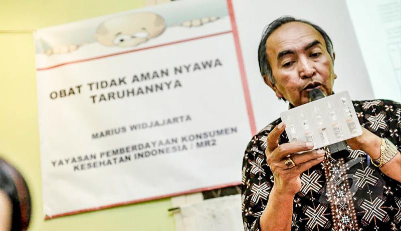 Marius Widjajarta, Direktur Yayasan Perlindungan Konsumen Kesehatan Indonesia (Antara)