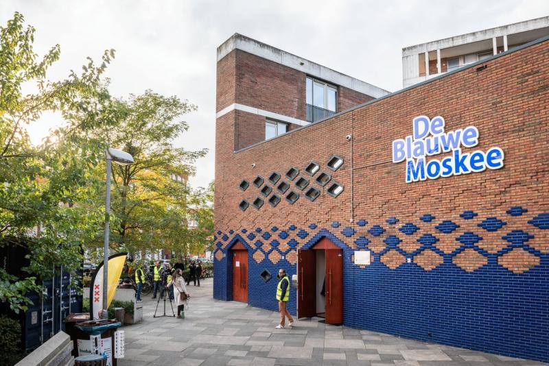 De Blauwe Moskee (Masjid Biru) di Amsterdam, Belanda. (NRC)