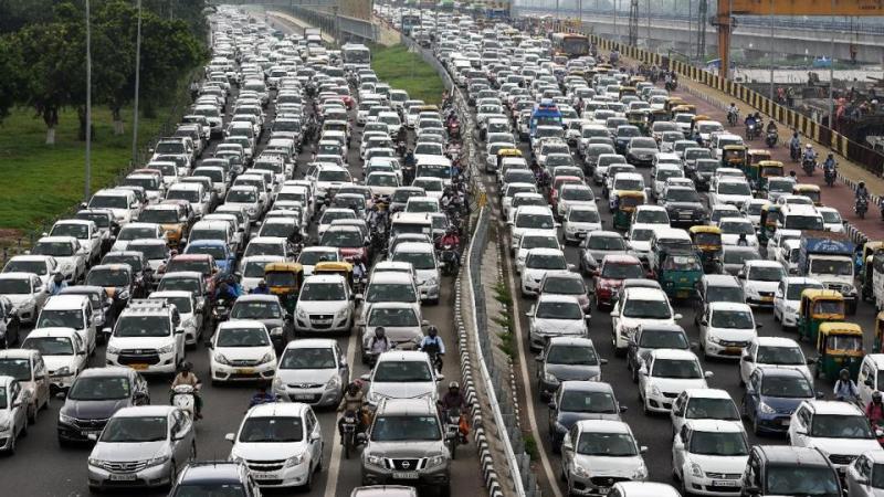 Situasi lalu lintas di Delhi (Hindustan Times)