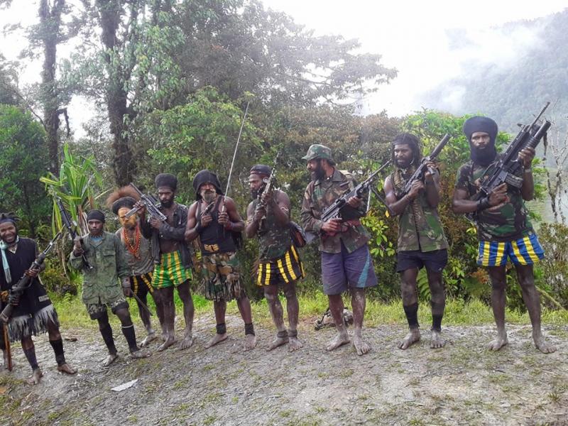 Tentara Pembebasan Nasional Papua Barat (TPNPB)–Organisasi Papua Merdeka (OPM). (Foto. Wartaplus.com)