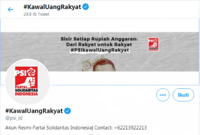 Usung #KawalUangRakyat, Netizen Malah Bully PSI soal Jiwasraya. (riau24.com)