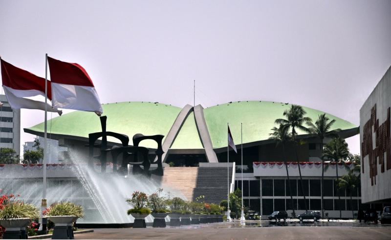Ilustrasi gedung DPR dan MPR, Senayan, Jakarta Pusat (ipc)