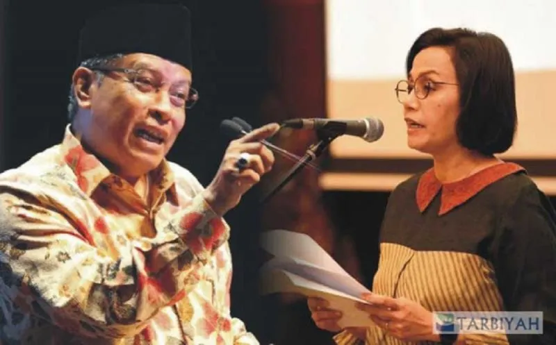 Kolase Said Aqiel Siradj dan Sri Mulyani. (Gelora)