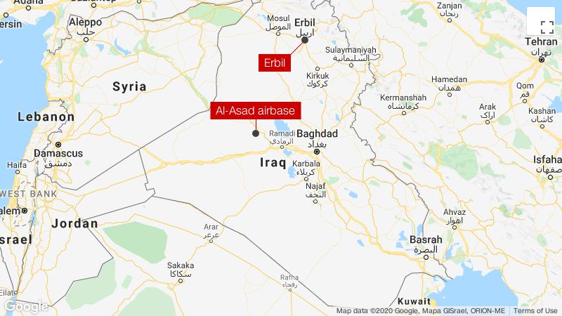 Iran tembakkan puluhan rudal di pangkalan udara di Irak (foto: CNN)