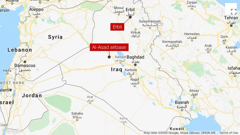 Iran tembakkan puluhan rudal di pangkalan udara di Irak (foto: CNN)