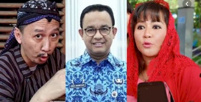 Kolase Abu Janda, Anies Baswedan dan Dewi Tanjung. (Brito.id)