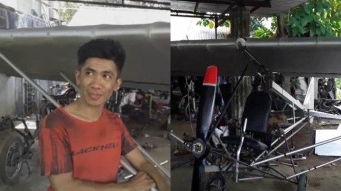 Chaerul, Montir tak lulus SD dari Pinrang, Sulawesi Selatan yang mampu membuat pesawat ultralight (Sriwijayapost)