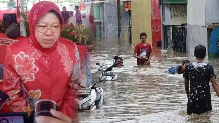 Banjir Surabaya. (Tribunnews.com)