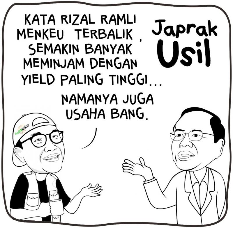 Karikatur Japrak Usil soal Menkeu versi Rizal Ramli. (law-justice.co)