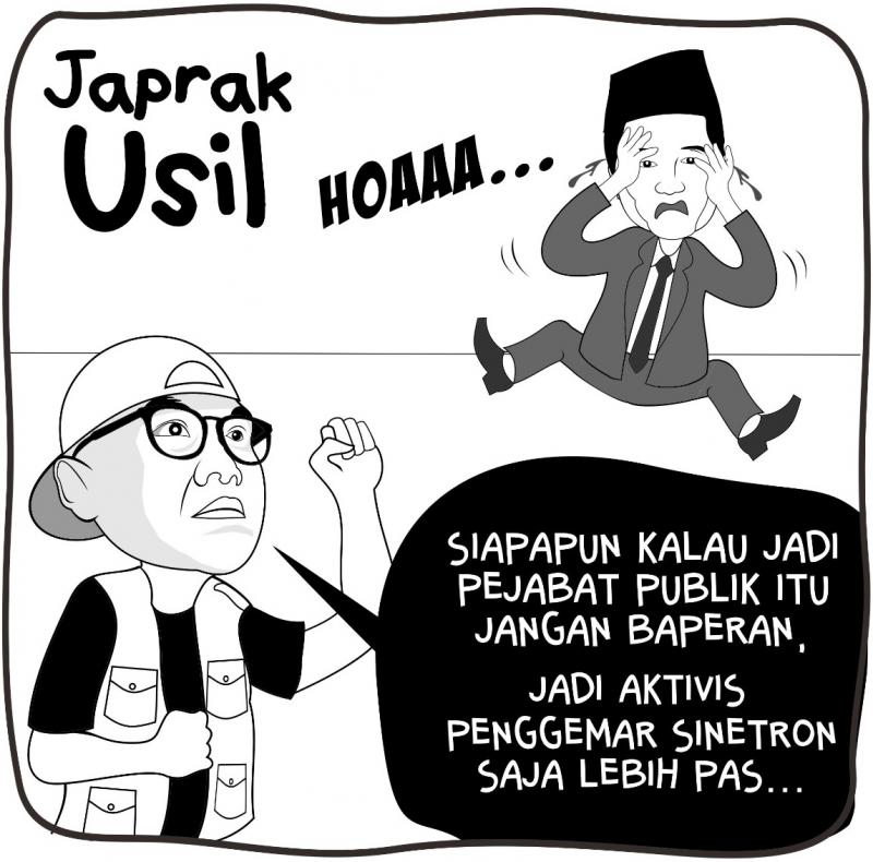 Karikatur Japrak Usil soal Pejabat publik. (law-justice.co)