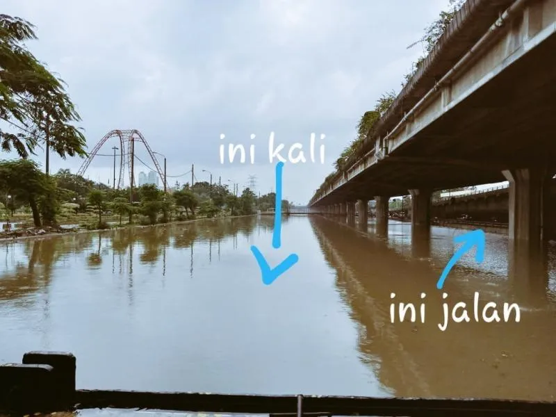 Salah Satu Foto Info TMC Polda yang salah. (Indopolitika.com).
