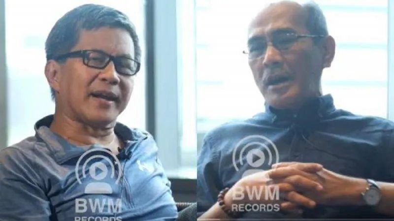 Ekonom Senior, Faisal Basri (kanan) mengungkapkan bahwa rezim semakin busuk. Bagaimana tanggapan Rocky Gerung (kiri). (tribunnews).