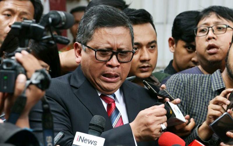 Sekjen PDIP Hasto Kristiyanto Menangis (Okezone)
