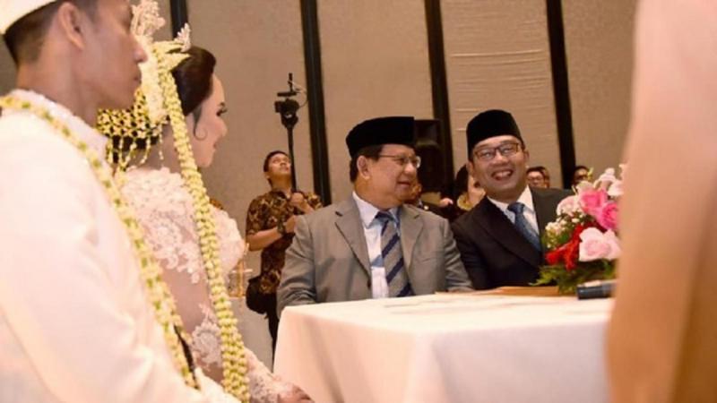 Pertemuan Prabowo dan Ridwan Kamil. (Detik.com)