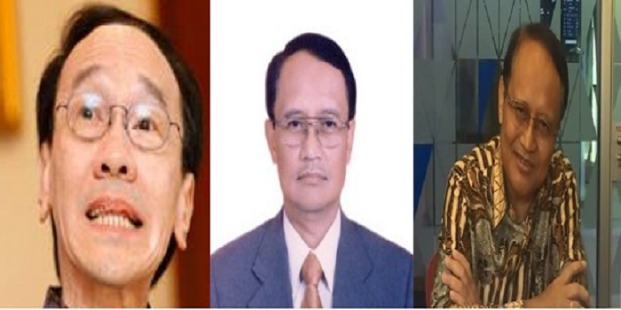 Buronan Honggo Wendratno (kiri) bersama dua orang lainnya  yang terlibat dalam kasus korupsi kondensat (Nusantaranews)