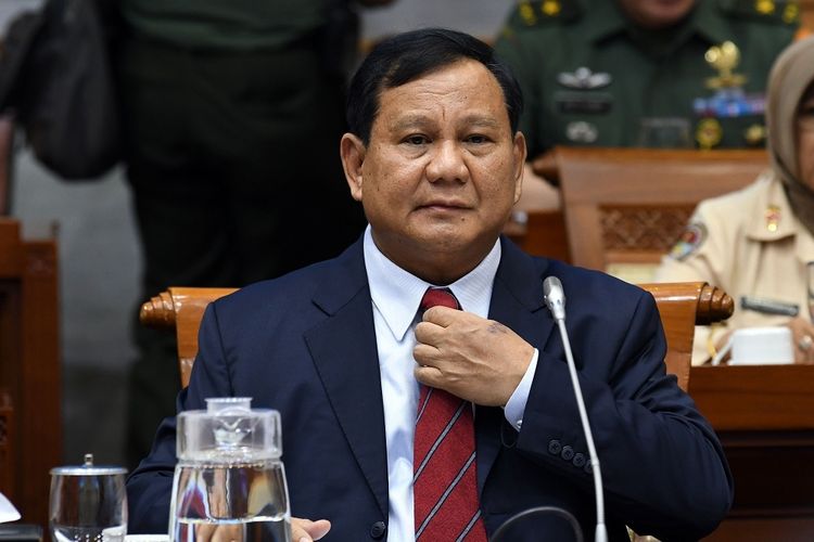 Menterei Pertahanan RI dan Ketua Umum Partai Gerindra Prabowo Subianto (Kompas)