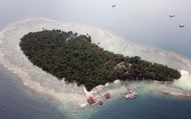 Pulau Sebaru Kecil lokasi observasi virus corona ratusan WNI dari Jepang (Foto : SALMAN TOYIBI/JAWA POS)