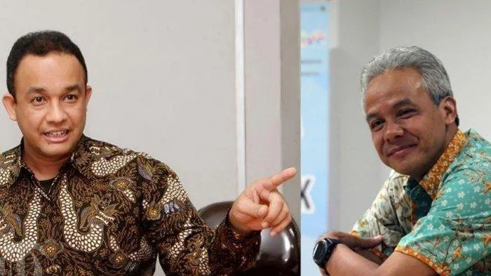 Anies Baswedan vs Ganjar Pranowo di Pilpres 2024 (Tribunnews)