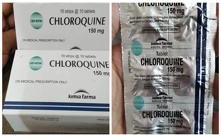 Kategori Obat Keras, Ini Fakta Obat Corona Chloroquine. (Riauonline)