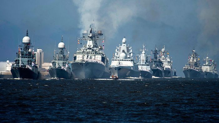 Ilustrasi kekuatan kapal perang milik Rusia (Foto:Sputnik)