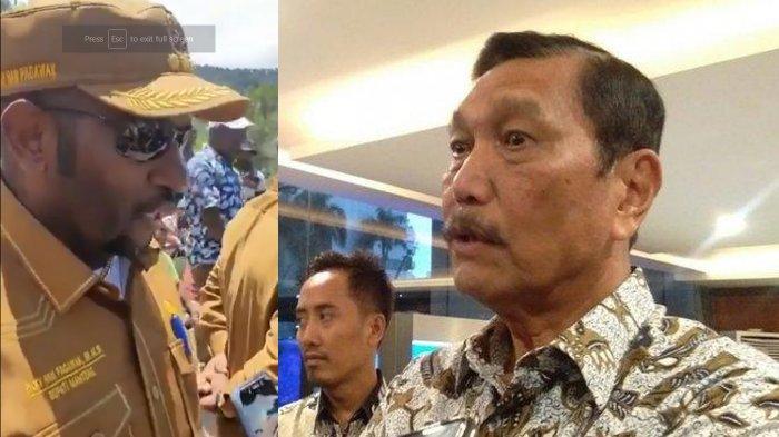 Bupati Mamberamo Tengah (Mamteng), Papua Ricky Ham Pagawak melawan Luhut Panjaitan (Tribunnews)
