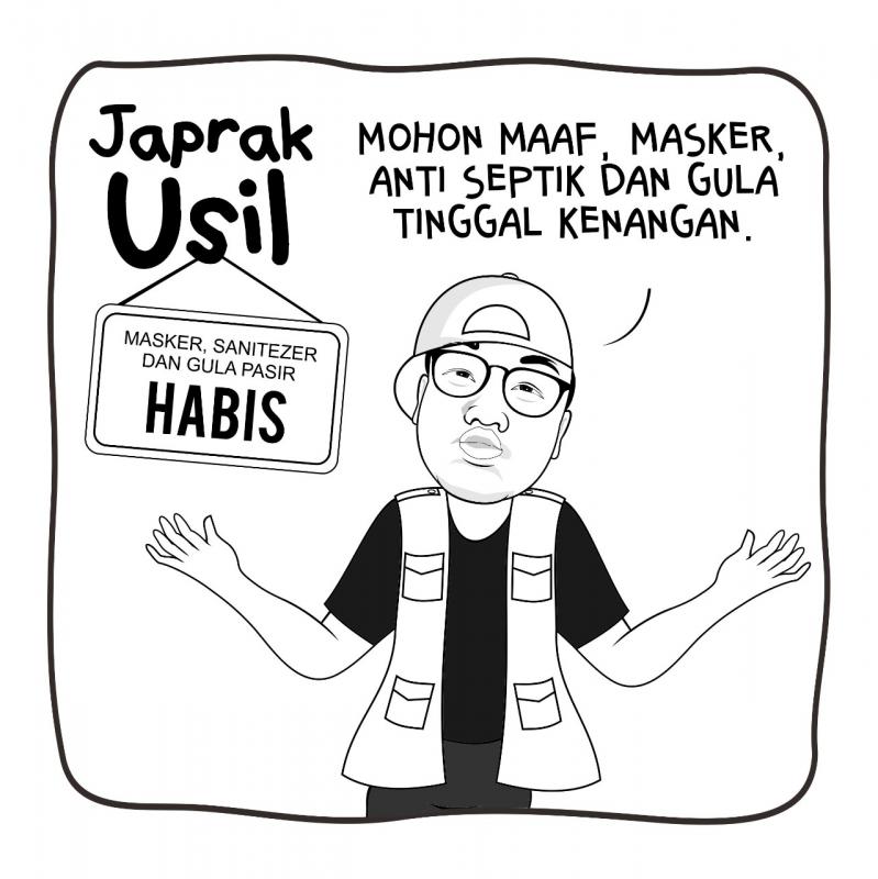 Karikatur Japrak Usil Soal Masker. (LJ)
