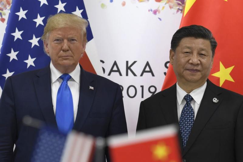 Trump dan Xi Jinping. (Bloomberg)