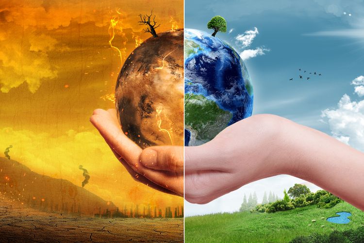 Ilustrasi perubahan iklim (Foto:Shutterstock)