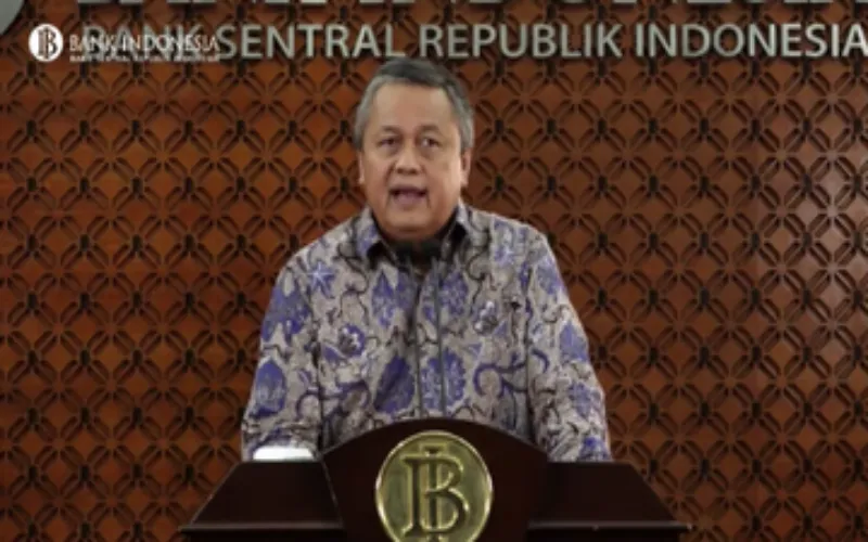 Gubernur Bank Indonesia Perry Warjiyo memberi keterangan pers (Doc. BI)