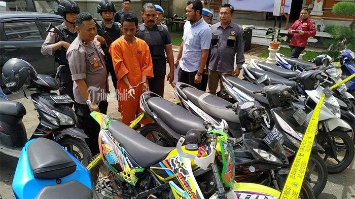 ilustrasi tersangka pencurian motor (Tribunnews)