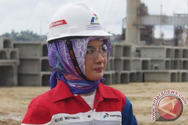 Dirut Pertamina Nicke Widyawati ungkap penyebab langkanya solar subsidi (Antaranews)