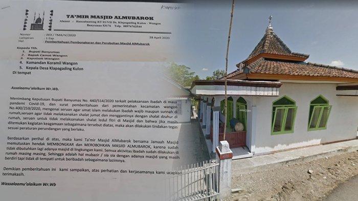 Takmir mau bongkar masjid karena dilarang salat jumat selama pandemi corona (Tribunnews)
