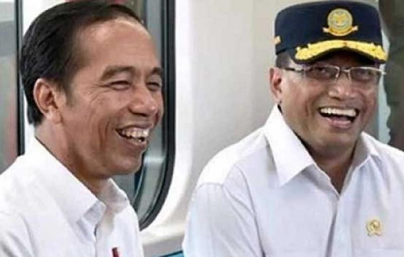 Presiden Jokowi dan Menhub Budi Karya (medialaskar.com).