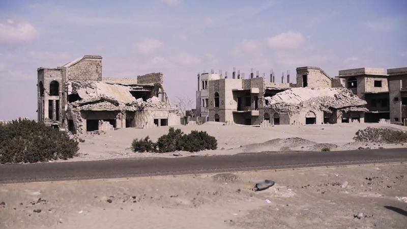 Kota Aden di Yaman yang porak poranda akibat perang saudara (Sky News)