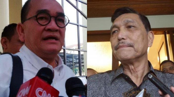 Ruhut Sitompul dan Luhut Pandjaitan (Tribunnews)