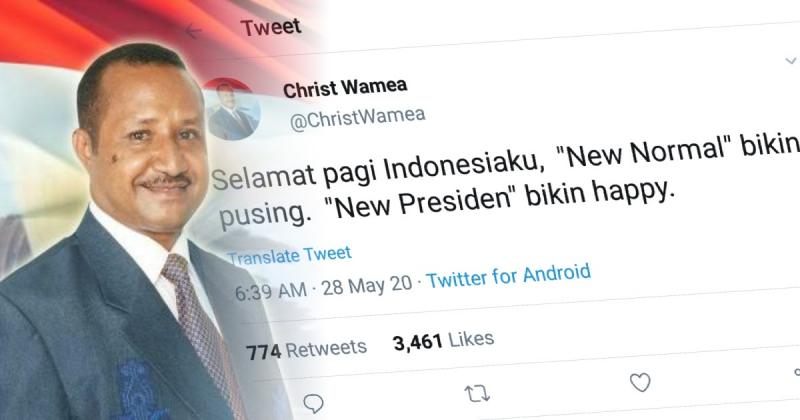 Tokoh Papua: `New Normal` Bikin Pusing, `New Presiden` Bikin Happy. (CMBC)